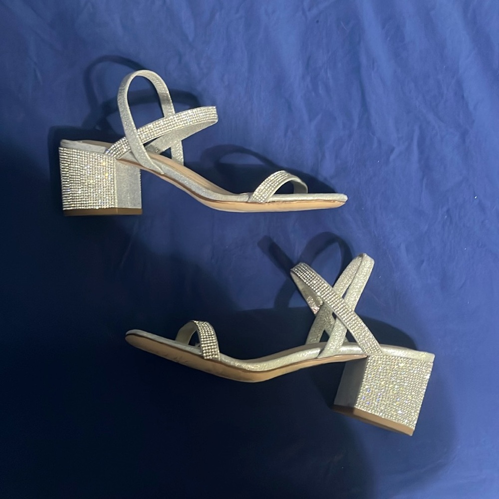 silver heels
